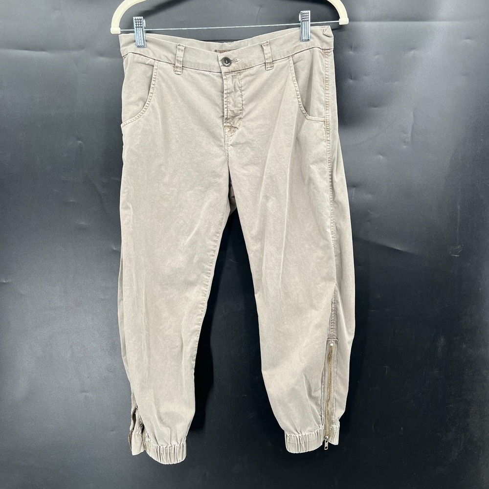 J Brand Earhart vin marsh ankle zip pants capri green field utility boho 27